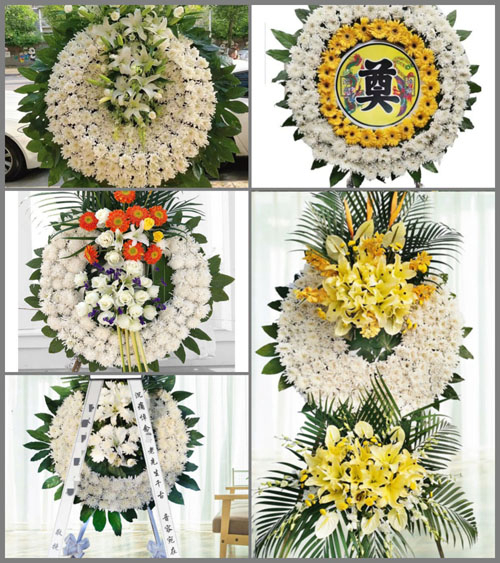 山东济宁汶上县寅寺镇侯之门村花圈速递